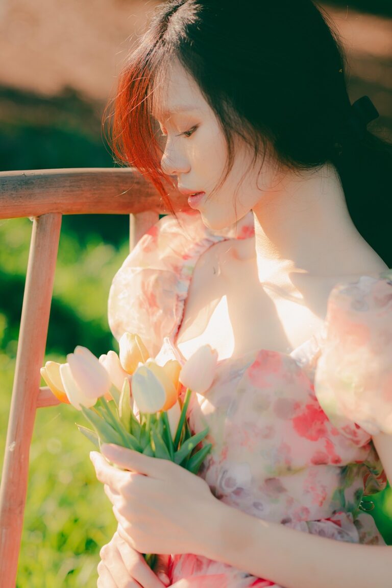 vietnamese woman, flower wallpaper, dreamy portrait, flowers, woman, nature, portrait, outdoors, beautiful flowers, asian woman, flower background, young woman, vietnam, vietnamese